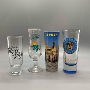 Set of 4 shooter glasses